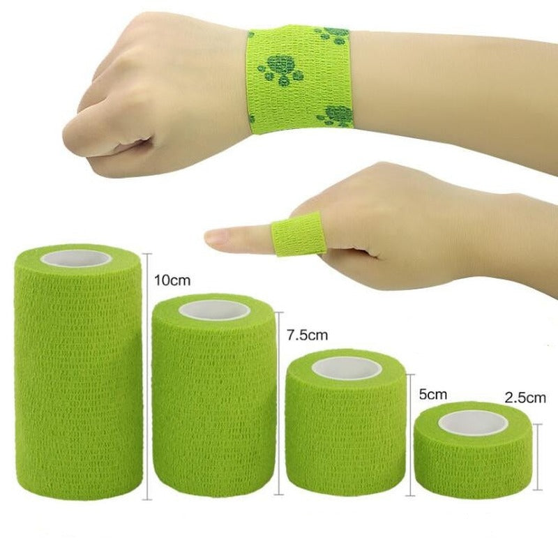 Självhäftande sporttejp – elastisk bandage för knä, finger & fotled