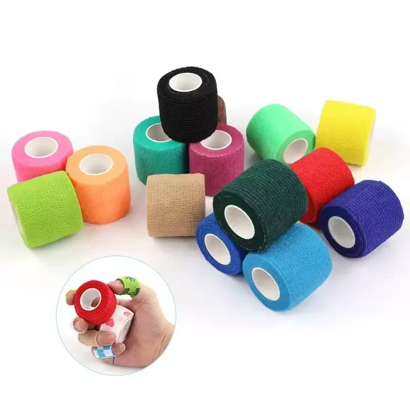 Självhäftande sporttejp – elastisk bandage för knä, finger & fotled