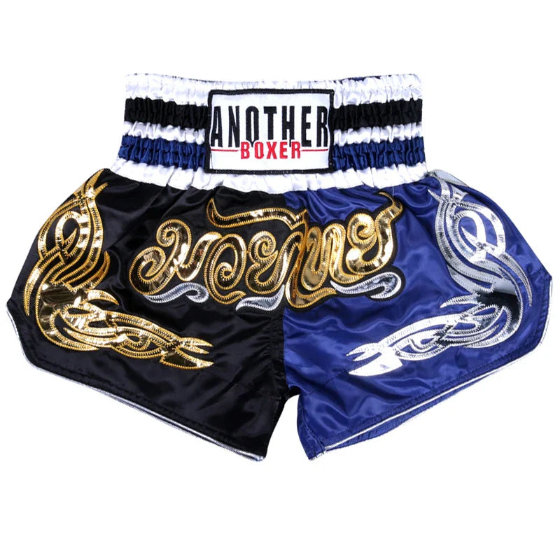 Muay Thai shorts – broderade kickboxningsshorts för vuxna & barn